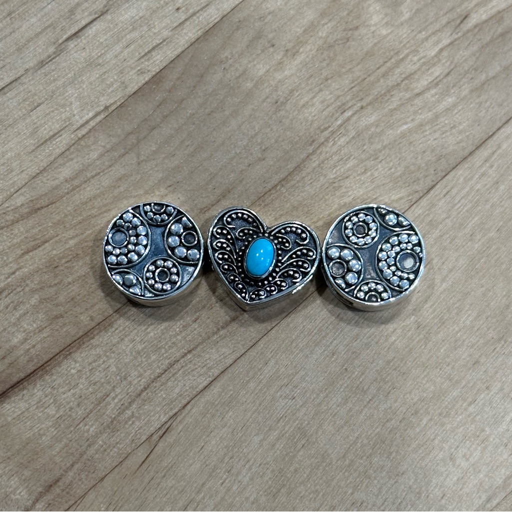 Set Of 3 Lori Bonn Slide Charms 80$